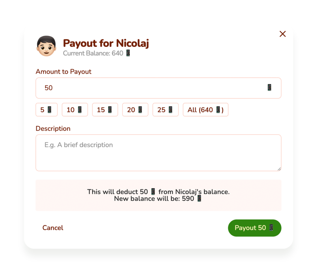 Segui l'attività e fai i pagamenti
